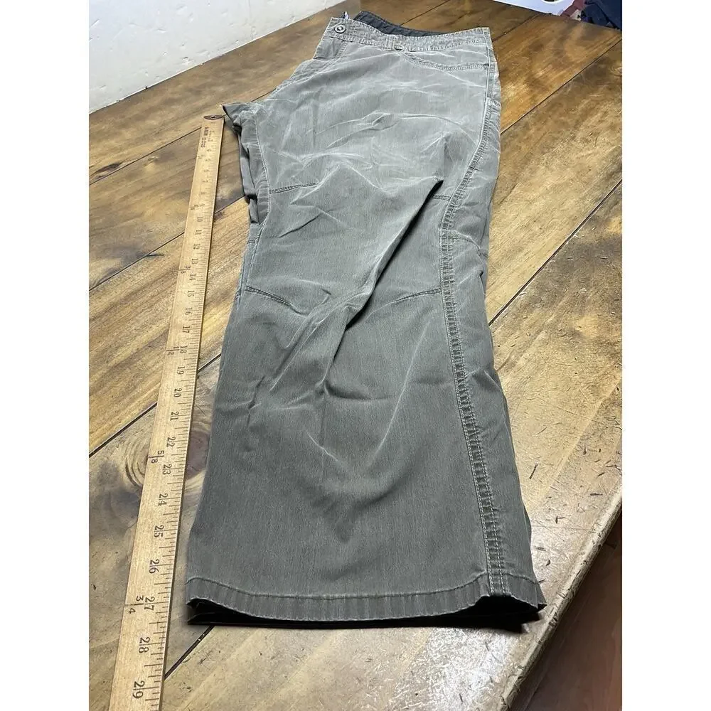 KUHL REVOLVR Mens Sz 40x30 Brown Cotton Stretch Outdoor Trail Pants